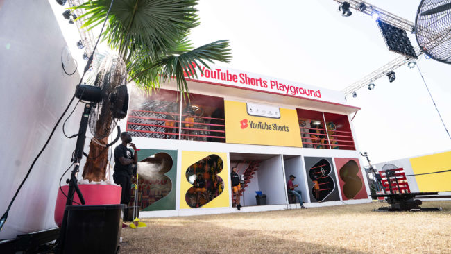 YouTube Shorts Playground at Afrochella